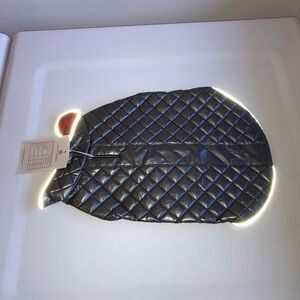 Oliver Thomas Reflective Medium Metallic Silver Dog Jacket Coat